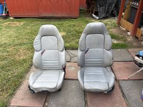 2269169 Bmw Oem E36 M3 95-99 Coupe Vader Front Dove Gray Seats Set Pair Left And Right