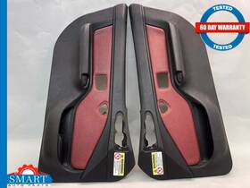 51418398595 Bmw Z3 Roadster Interior Door Panel Trim Red Set Left Right 96-99 Oem