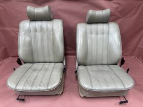 52101877261 Bmw E28 533i 528e 528i E23 735i Front Seat Beige Pair Leather Oem 112k Miles