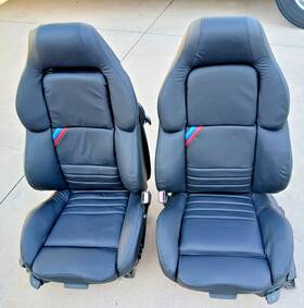 52102269093 Bmw E36 M3 Sport Vader Oem Complete Manual Seats - New Black Leather