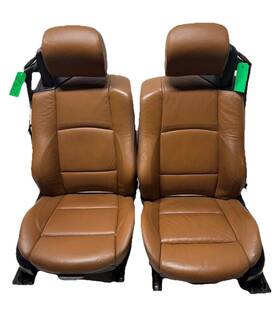 52106989813 Bmw 07-13 E93 3 Series Cv Front Left And Right M Sport Seat Set Saddle Brown Oem