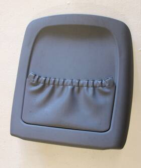 52107057745 Bmw Oem E53 X5 00-06 Gray Leather Front Seat Back Trim Panel Cover Right Left