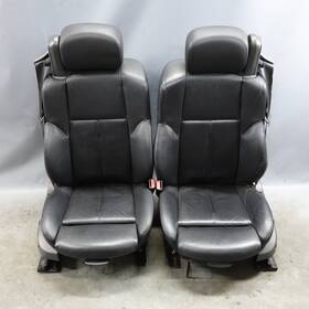 52107064955 Bmw 2004-2007 E64 6-series Convertible Front Sports Seats Black Leather Oem