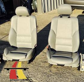 52107114711 Bmw 1999 - 2006 E46 330i Sedan Front Left And Right Sports Seats Gray Leather