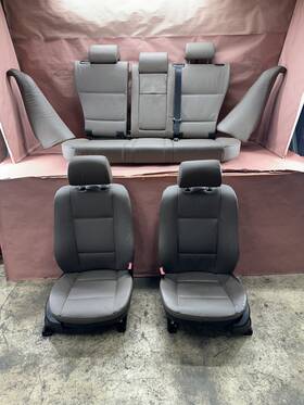 52107122123 Bmw E53 X5 Front And Rear Complete Seat Brown Leather Set Oem 83k Miles