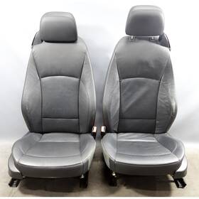 52107126343 Bmw 2003-2008 E85 E86 Z4 Roadster Coupe Front Seat Pair Heat Black Leather Oem