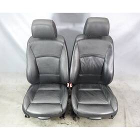 52107133521 Bmw E90 3-series 4dr Front Sports Seat Pair Black Leather Heat Mem Pwr 2006-2011