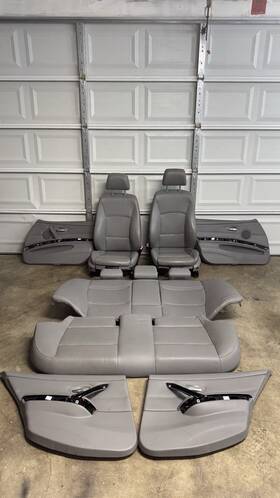 52107257594 Bmw E90 3 Series Gray Seats And Door Panel Set