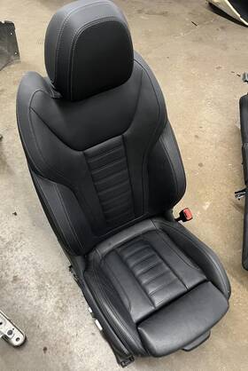 52107414610 Bmw 19 20 21 X4 Right Front Seat Black Leather Without Yster Stitch Mah7 With Heated