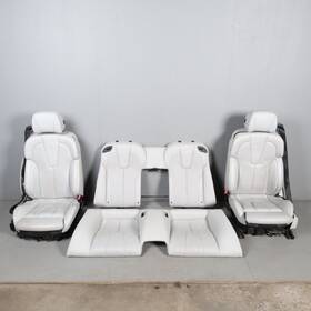 52108066531 Bmw 2012-2018 M6 F12 Convertible Seat Set Front Rear Silverstone Oem Used Note