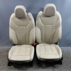 52108079605 Bmw 2020-2024 F97 X3m F98 X4m Front Sport Seat Pair Oyster Vernasca Leather Oem