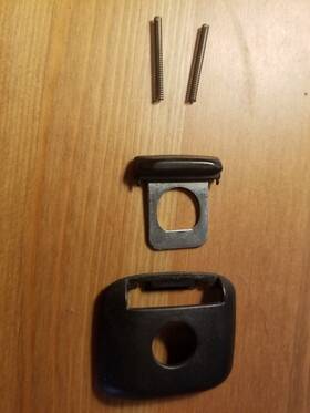 52108226262 Bmw E46 E53 X5 Front Seat Headrest Guide Post Black Trim Cap Set Right Left Caps