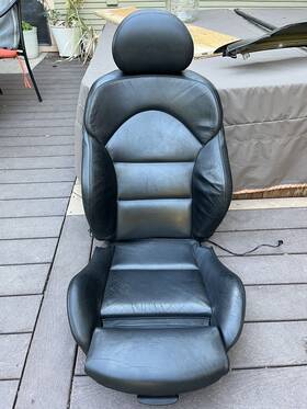 52108234941 Bmw 99-06 M3 E46 Oem Heated Sport Seat Top Bottom Cushion With Headrest Leather