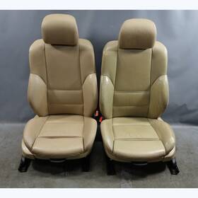 52108234943 Bmw 1999-2006 E46 3-series 4-door Front Sports Seat Pair Beige Leather Oem