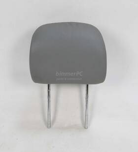 52108235877 Bmw E46 3-series Front Sport Seat Headrest Gray Leather 330i 325i 1999-2001 Oem