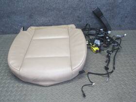 52108255542 Bmw 01-06 E46 Convertible Front Right Seat Lower Cushion Leather Beige Oem