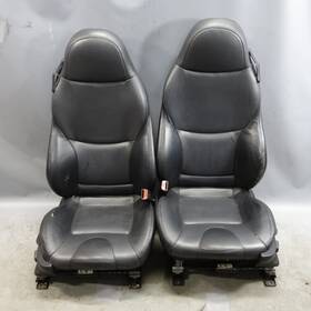 52108411947 Bmw 1998-2002 Z3 Roadster Front Sport Seat Pair Black Oregon Leather Oem