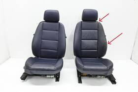52109068255 Bmw 95-01 E36 3 Series Front Interior Leather Seat Set Blue Violet Factory Oem