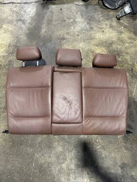 52207146954 Bmw 06-08 E90 3-series Sedan Rear Folding Seat Backrest Terra Brown Leather Oem
