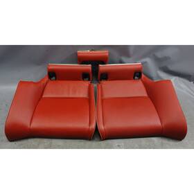 52207266131 Bmw 2010-2013 E92 3-series Coupe Rear Seat Bottom Pads Coral Red Leather Oem