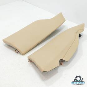 52207352729 Bmw 14-20 428i M4 F32 Rear Left And Right Side Seat Back Bolster Pad Beige Set Oem