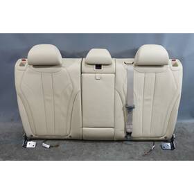 52207480233 Bmw 2017-2018 F15 X5 Sav Rear Seat Backrest Cushion Canberra Beige Leather Oem