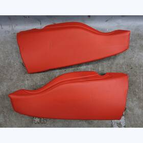 52208058131 Bmw 2015-2020 F82 M4 Rear Seat Side Bolster Pair Sakhir Orange Red Leather Oem