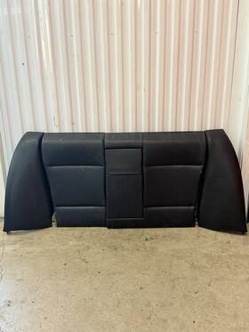 52208225775 Bmw 99-06 E46 3-series Coupe Sedan Rear Folding Seat Backrest Black Leather Oem
