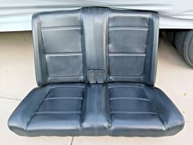 52209063584 Bmw E30 325i 318i Convertible Rear Bench Seat 1987-92 Reupholstered Black Vinyl