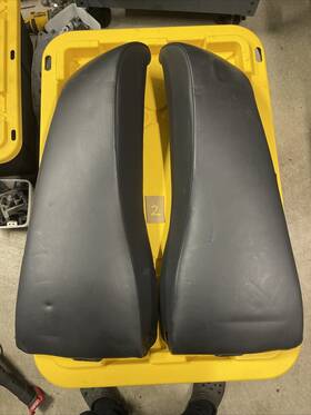 52209066711 Bmw 96-99 E36 3-series Coupe Rear Folding Seat Side Bolsters Black Leather Oem