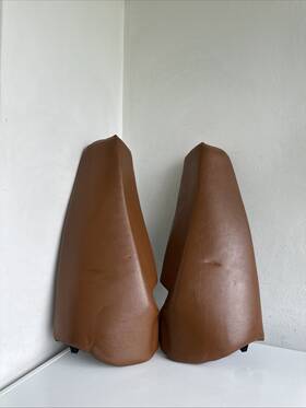 52209110951 Bmw 2007-2013 E92 3-series Coupe Rear Seat Side Bolster Pair Brown Oem