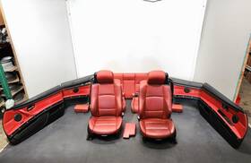 6987259 Bmw 07-13 Oem E93 Convertible Door Panels Sport Seats Red Interior Complete