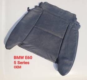 7069810-08 Bmw E60 535i 550i Front Seat Lower Bottom Cover Black Leather Dakota Oem