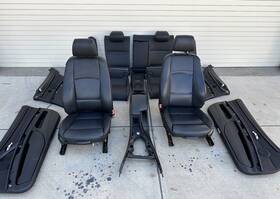 7246468 Bmw 07-13 E92 Coupe Front And Rear Leather Heated Sport Seat Set Oem Door Panels