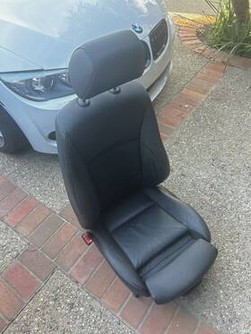 7246835 Bmw 09-11 Oem E90 328 335 Lci Sedan Front Left Driver Sport Seat Black Leather