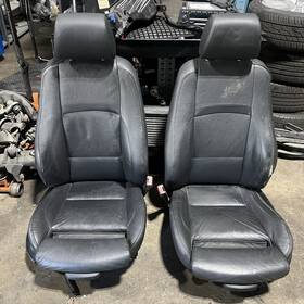 7253083 Bmw 07-13 Oem E92 Front Left Right Sport Seats Black Leather Heated 1