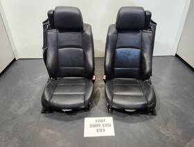 7253635 Bmw 07-13 Oem E93 Convertible Front Leather Seats With Integrated Seat Belt