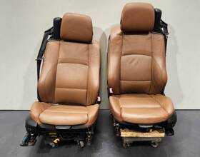 7253645 Bmw Oem E93 328 335 Convertible Front Sport Heated Seats Leather Brown Set