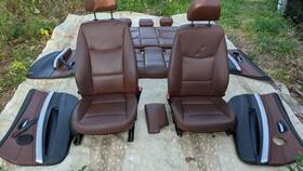 7257547 Bmw 06-12 E9x 328i 335 Leather Seats And Door Panels Complete Interior Saddle
