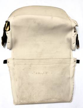 7280664 Bmw F06 F12 F13 640 650 Front Passenger Seat Backrest Leather Cover Oyster White
