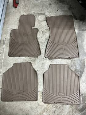 735li Bmw 730d 735i 760i 760 02-08 Rubber Floor Mats E65 E66 Beige Oem Used Front And Rear