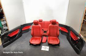 7319597 Bmw 14-20 Oem F22 M235 Leather Dakota Sport Seats Door Panels Interior Red Set