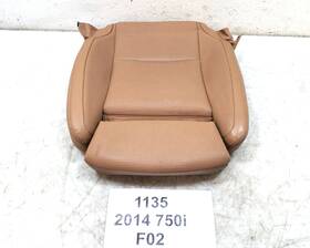 7324675 Bmw 13-15 Oem F01 F02 Front Driver Lower Seat Cushion Heated Vented Nappa Brown