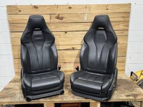 7329941 Bmw Oem 2015-2019 X5m F85 F86 Front Seat Seats Merino Leather Black Set Damage
