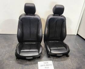 7361714 Bmw Oem F23 M235 Convertible Front Left Right Sport Seats Black Leather Set