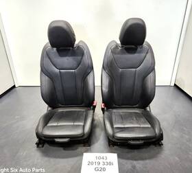7470249 Bmw 19-21 Oem G20 G01 X3 Front Driver Passenger Sport Seats Sensatec Black Set