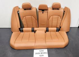 7956093 Bmw 19-24 Oem G20 330 M340 Sedan Rear Seats Leather Vernasca Cognac Brown