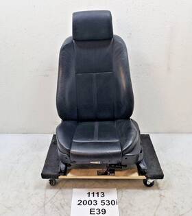 8196285 Bmw 97-03 Oem E39 530i Front Left Driver Sport Leather Seat Black Assembly