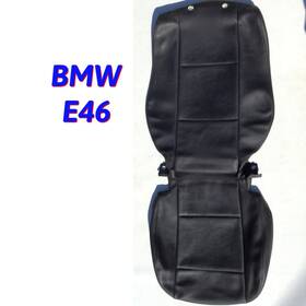 8234886 Bmw Genuine E46 Bottom And Backrest Seat Covers Black 330i Oem Vinyl 328i 325i