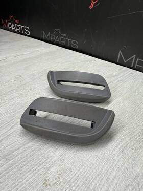 8242834 Bmw 2001-2006 E46 M3 Coupe Front Seat Pull Levers Handle Trims Oem Grey